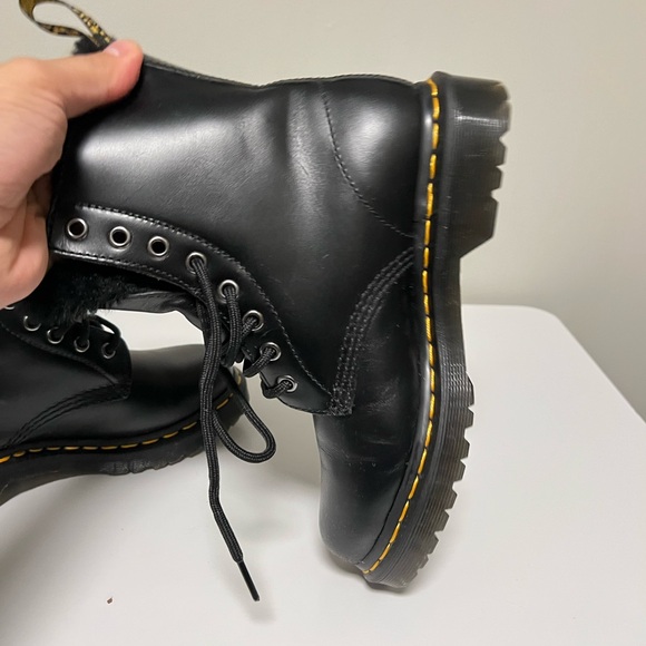 Dr. Martens Serena 1460 Faux Fur Lined Leather Boots, Women's US 6 EU 37 UK 4 - Picture 6 of 11